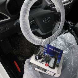 Установка сигнализации с автозапуском Pandora DX-50 на новую Hyundai Solaris